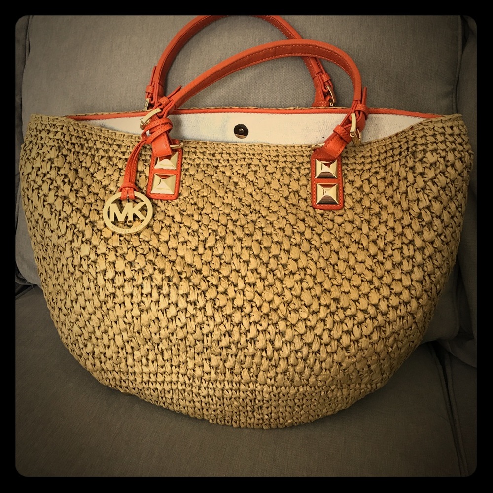 Michael Kors Straw Tote