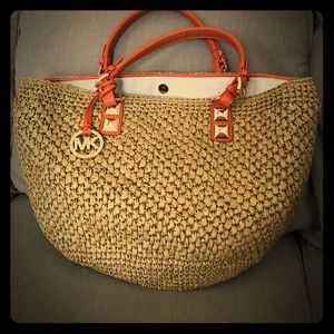 Michael Kors Straw Tote