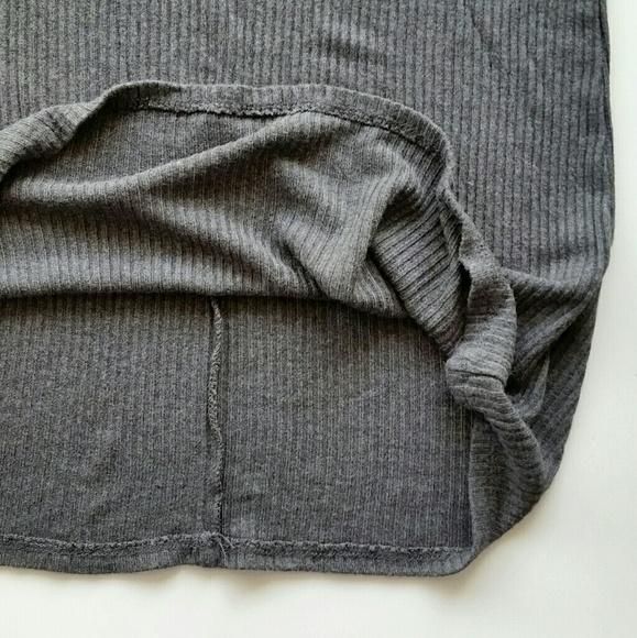 NWOT Brandy Melville Emily Gray Ribbed Dress - Picture 4 of 5