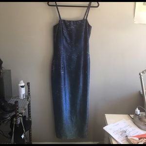 Van Gough Water Texture Ombré Maxi