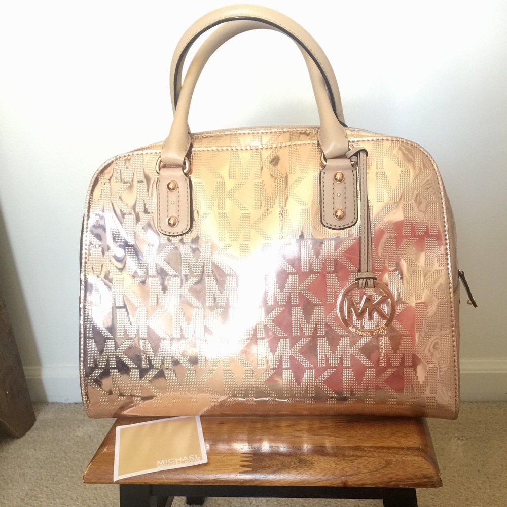 Michael Kors Signature Rose Gold handbag
