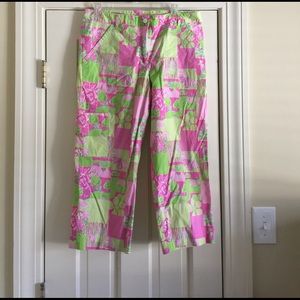 Lilly Pulitzer Sz 12 golf themed capris.