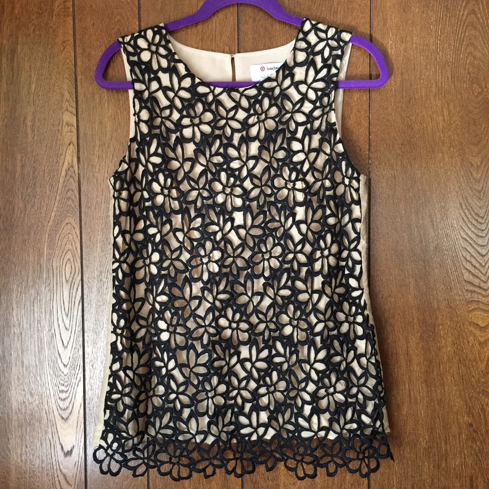 NWOT Lela Rose Target Neiman Marcus Lace Top, M