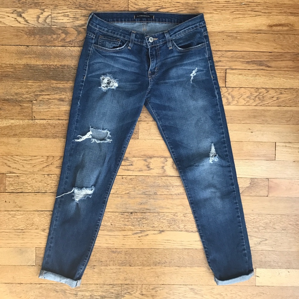 Flying monkey boyfriend jeans
