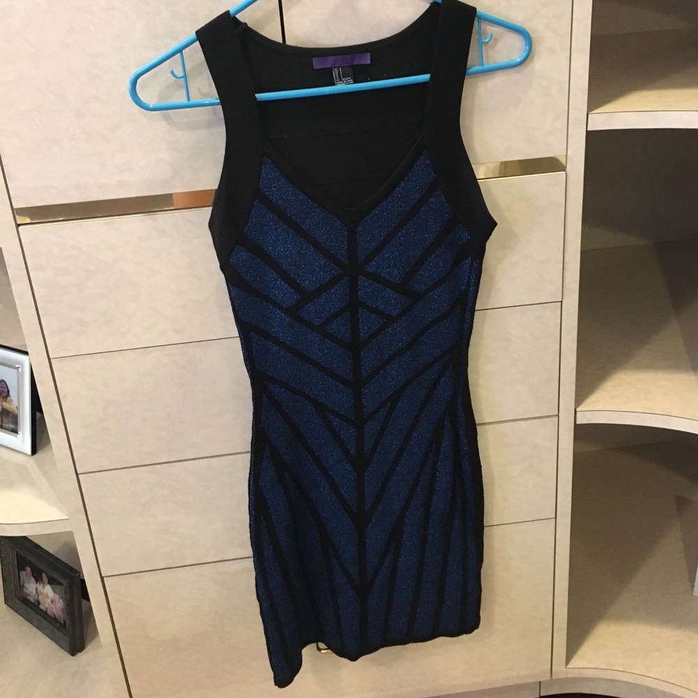 Black and blue metallic dress! Brand new!