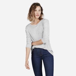 Everlane S Gray Ryan Longsleeve Tee