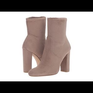 Steve Madden Suede Taupe mid calf boots size 6.5