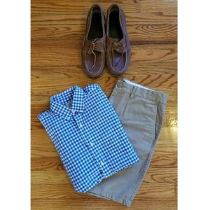 J.CREW MEN'S PLAID BUTTON UP