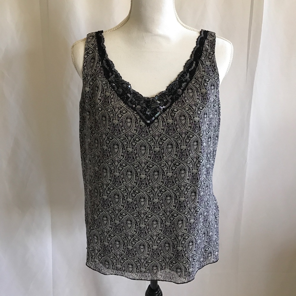 Nine West Silk Fully Lined Top Sz 12