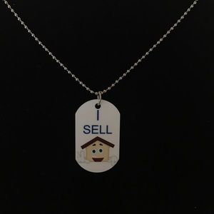 Dog tag style necklace