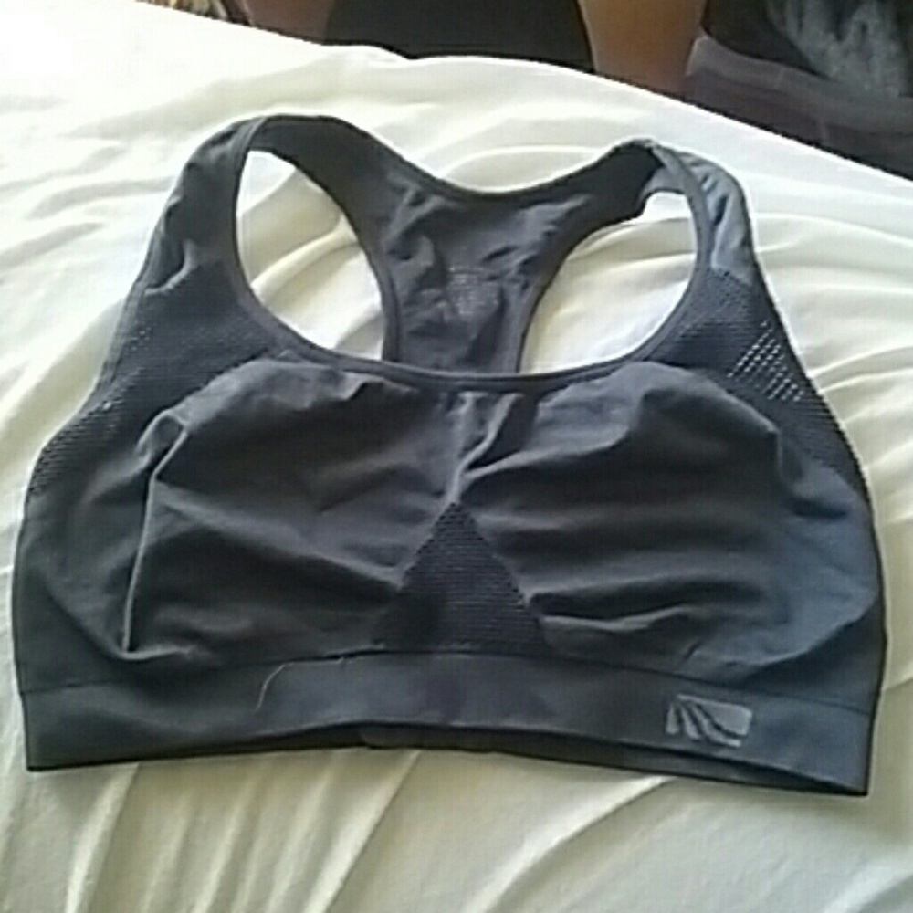 Grey sports bra