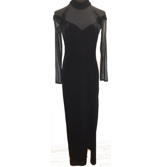 Vintage Dresses - Gorgeous vintage velvet and mesh dress gown Vintage Dresses - Gorgeous vintage velvet and mesh dress gown
