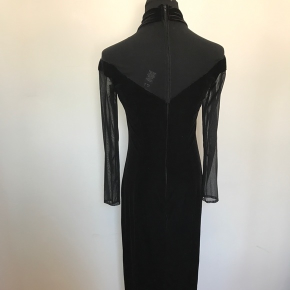 Vintage Dresses - Gorgeous vintage velvet and mesh dress gown Vintage Dresses - Gorgeous vintage velvet and mesh dress gown