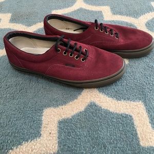 Men Size 10 burgundy vans