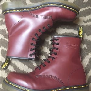 Oxblood Doc Martens 8 eye Size 9