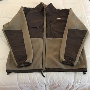 Men's Northface Denali fleece jacket XL brown