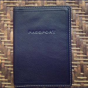 Coach leather passport holder