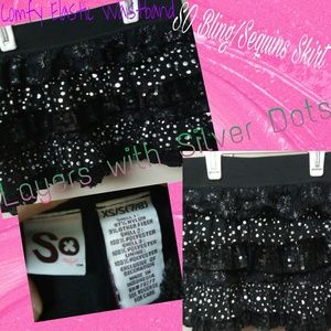 SO brand Girls NWOT Bling Skirt size 7/8