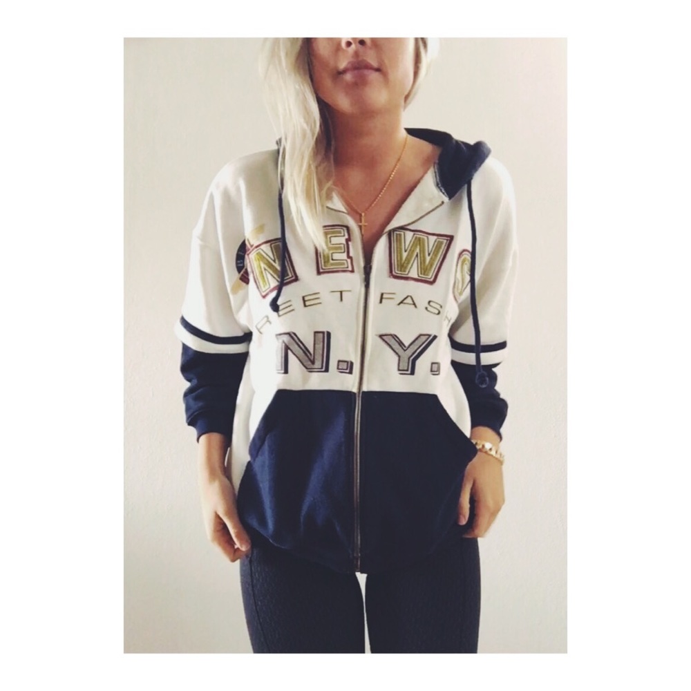 STREET FASHION NEW YORK HOODIE VINTAGE