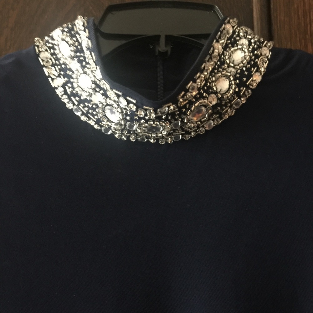 MARINA ROUCHED FUNNEL NECK DRESS - Picture 3 of 4