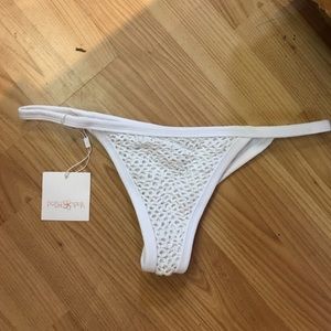 NWT White Crochet Posh Pua Swimwear Bottoms