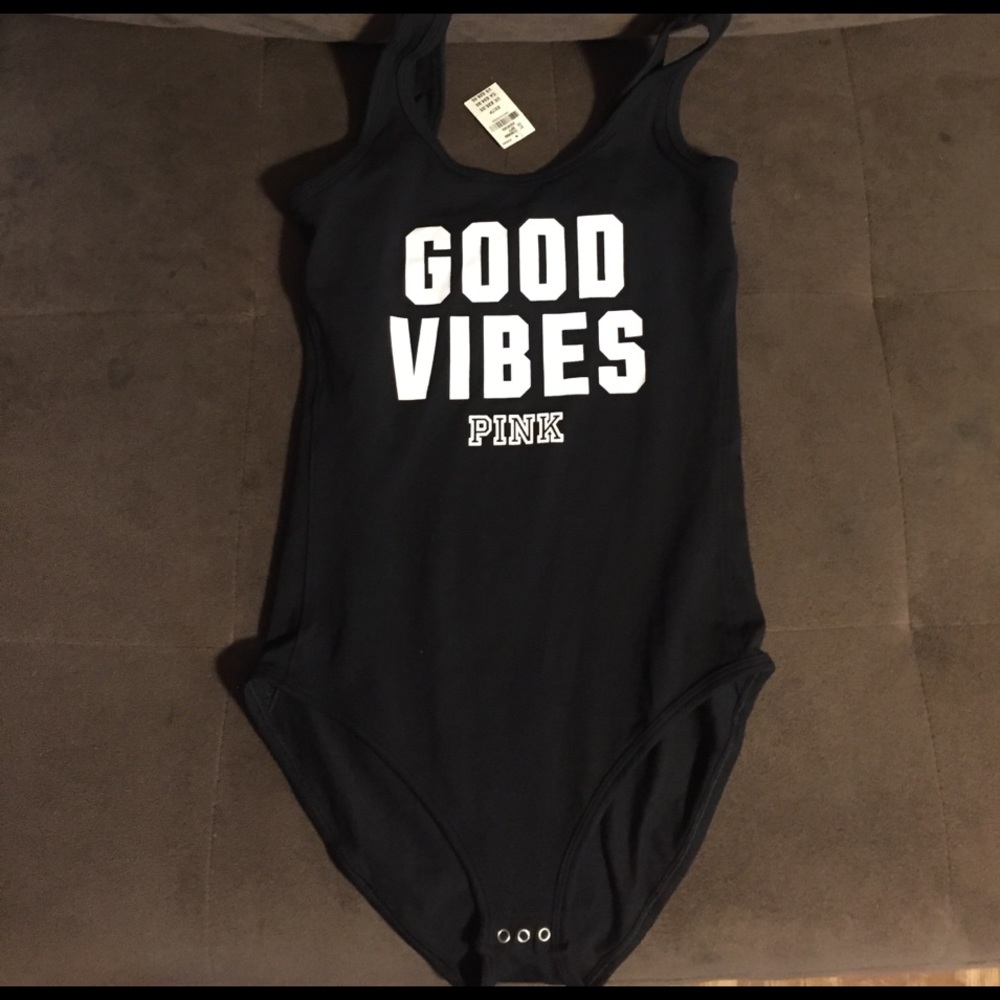 VS PINK "Good Vibes" Onesie