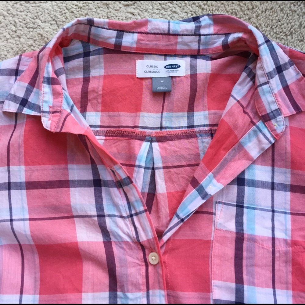 DONATED Old Navy Classic Plaid shirt - Picture 2 of 3