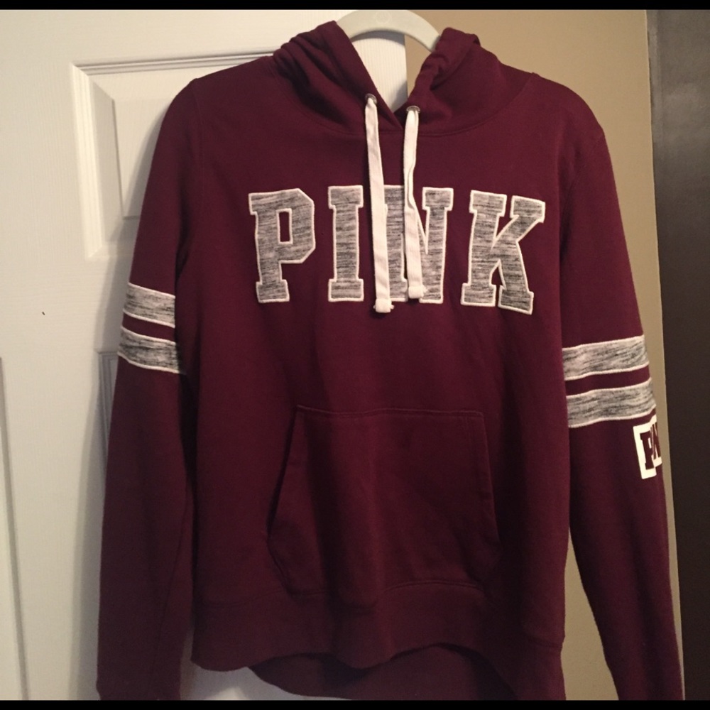 PINK maroon hoodie