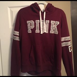 PINK maroon hoodie