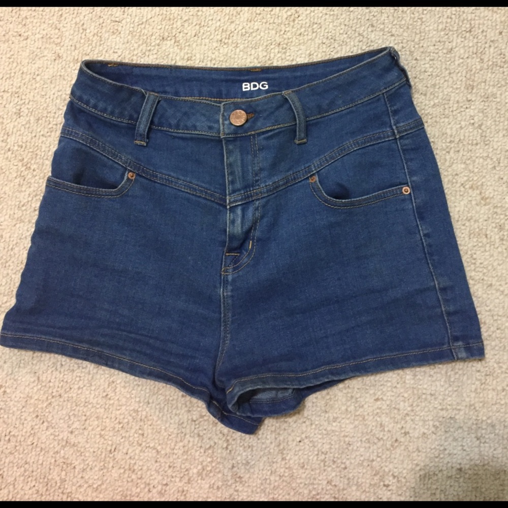 URBAN OUTFITTERS super high rise jean shorts