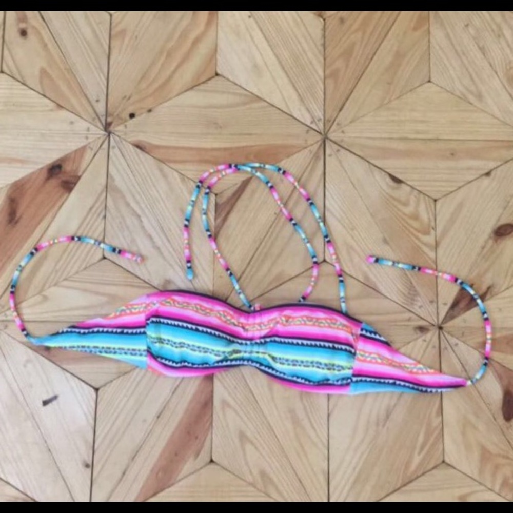Multi color bikini top