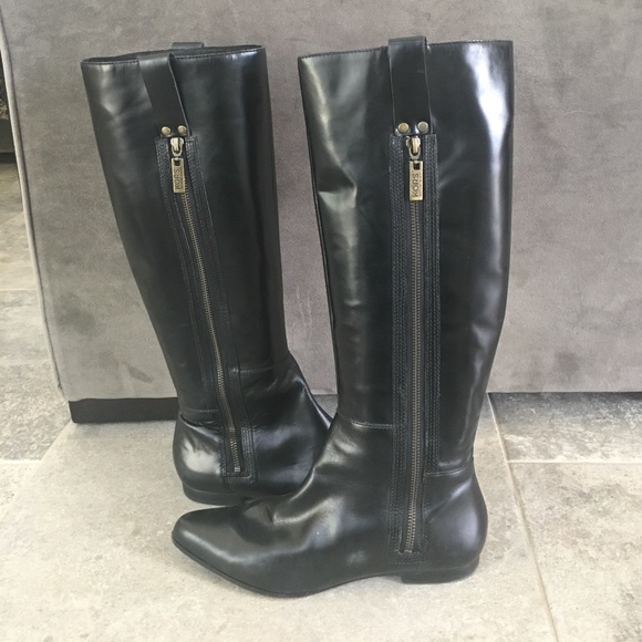 KORS Michael Kors Shoes - Michael Kors Tall Black Leather Boots