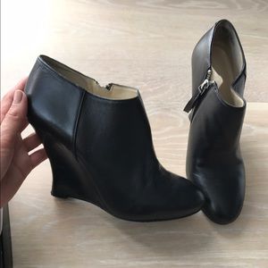 Nine West Nwtweeks Black Leather Booties, Size 8