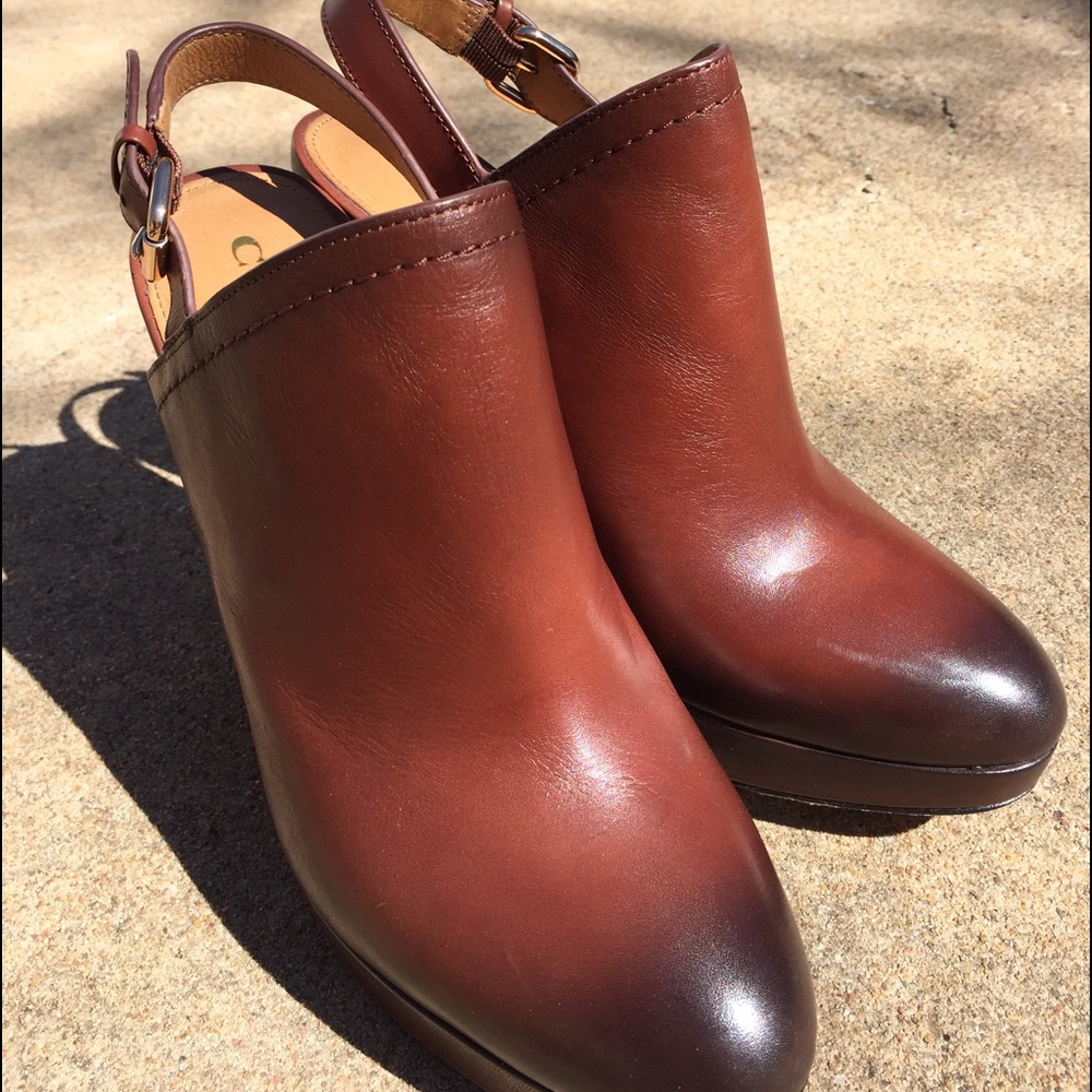 Coach brand new wedge clogs