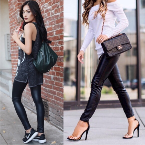 DEBORAH slick leggings - WHITE - Picture 4 of 5