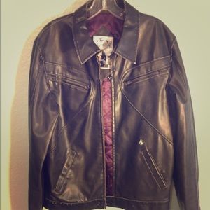Volcom stone classic leather jacket $80 OBO