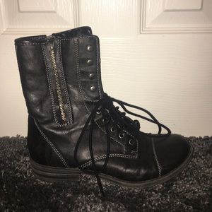 Black Combat boots