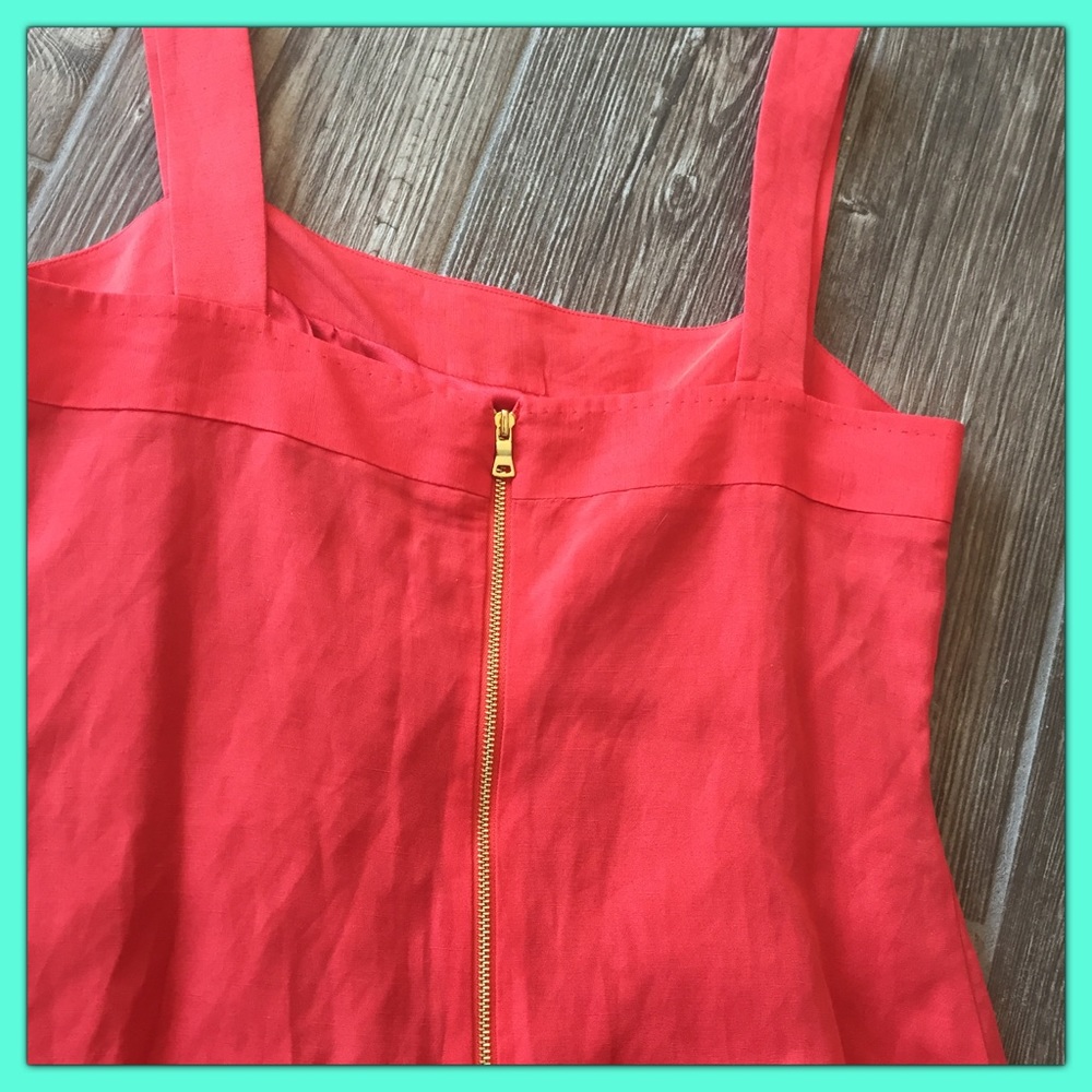 🍊Gorgeous ELIE TAHARI Blood Orange Linen blend - Picture 6 of 7