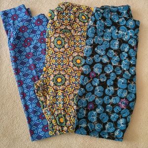 3 os lularoe legging set
