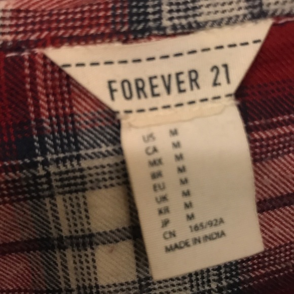 Plaid forever 21 shirt - Picture 3 of 3