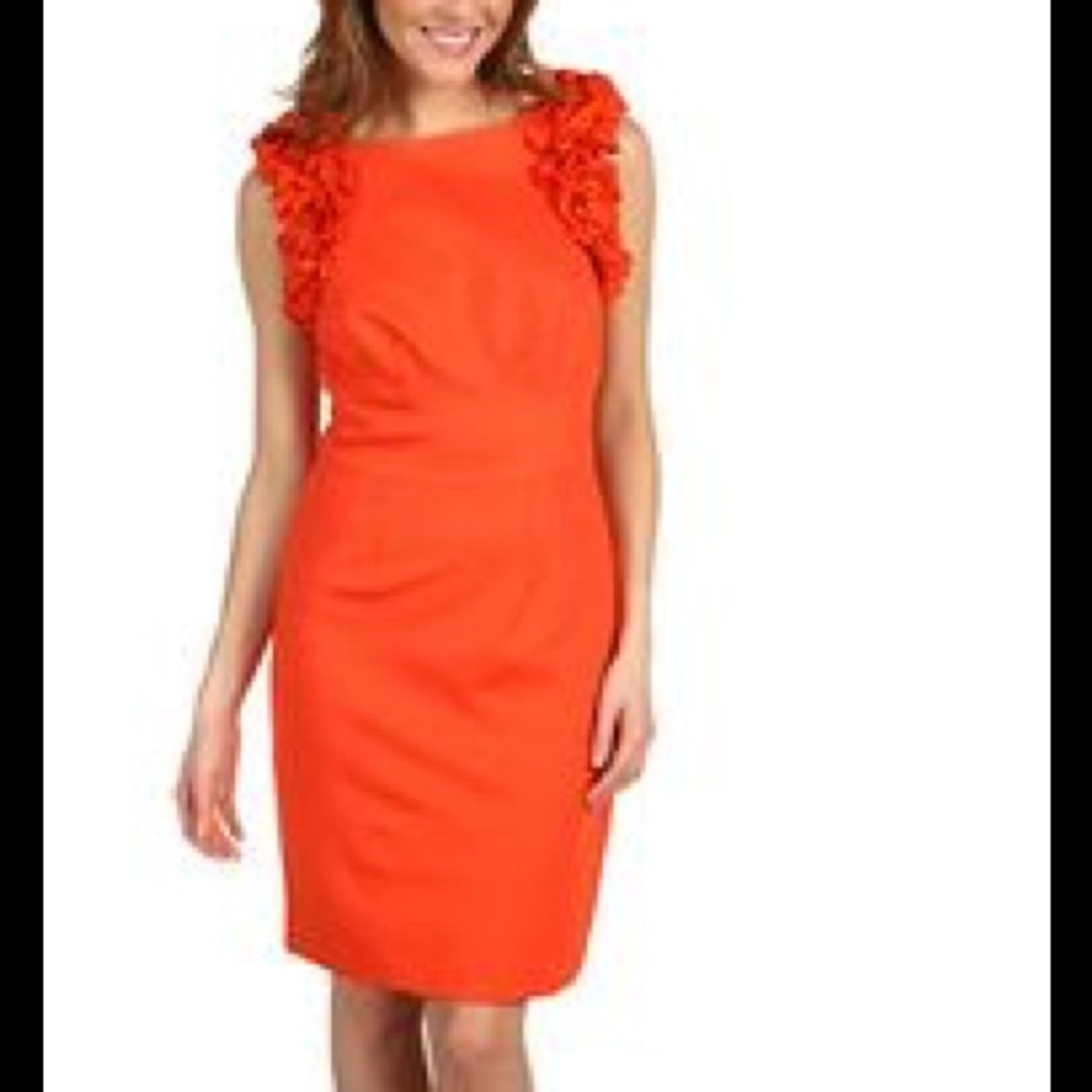 SALE!! Tina Turk sunset orange, sleeveless dress