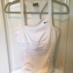 Nike white workout top