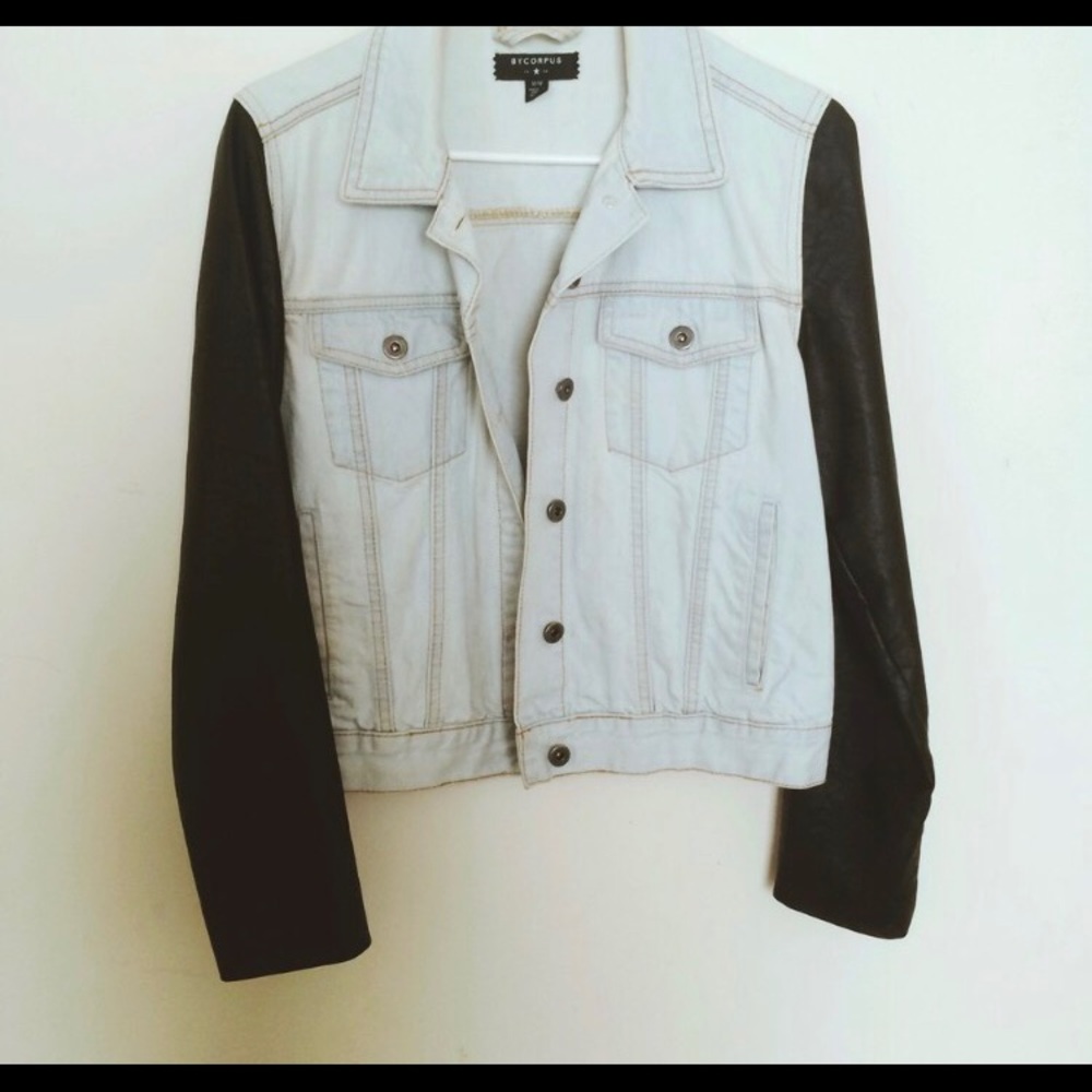 Urban Outfitters jacket with leather sleeves