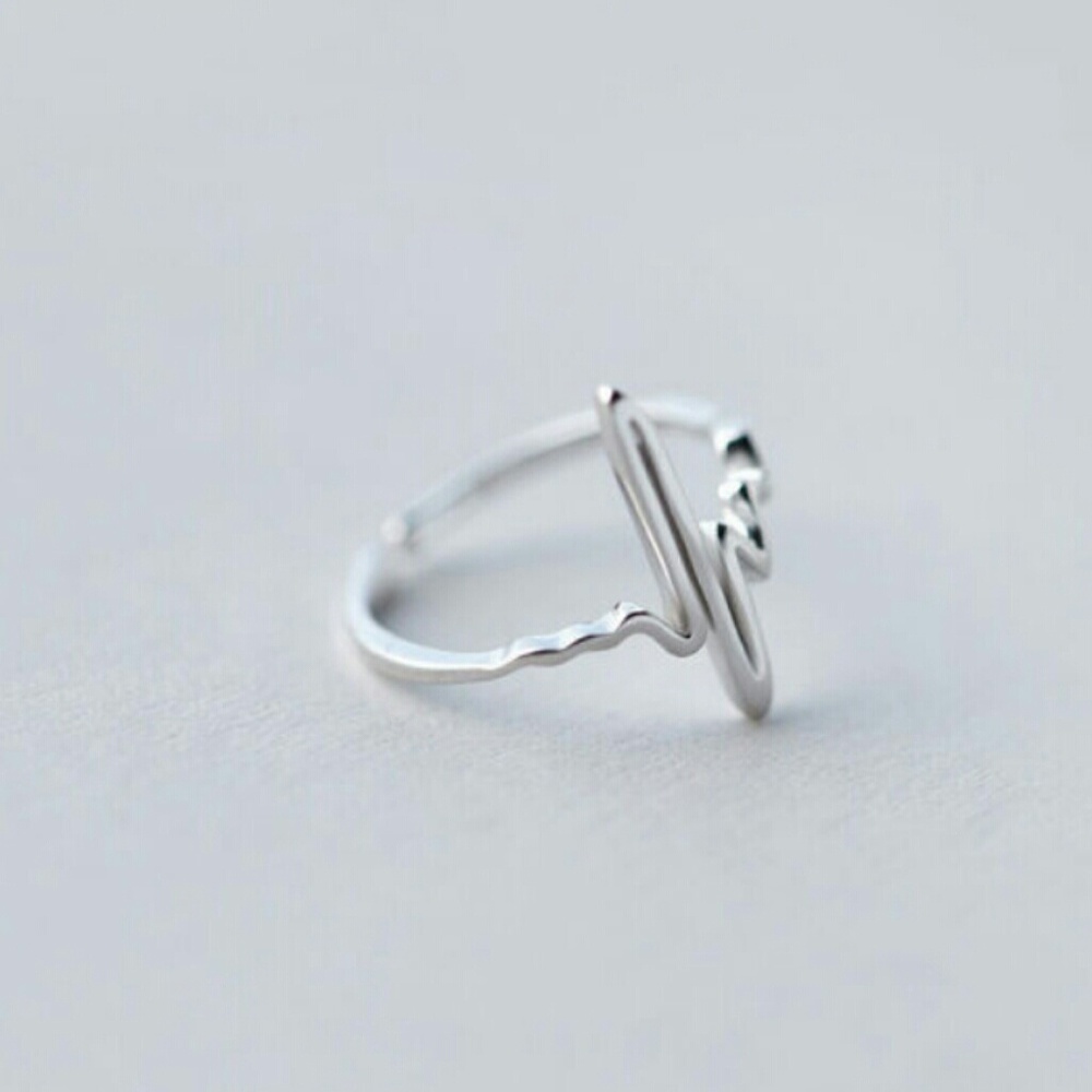 Back In Stock!  Silver Zig Zag Midi Knuckle Ring - Picture 3 of 4