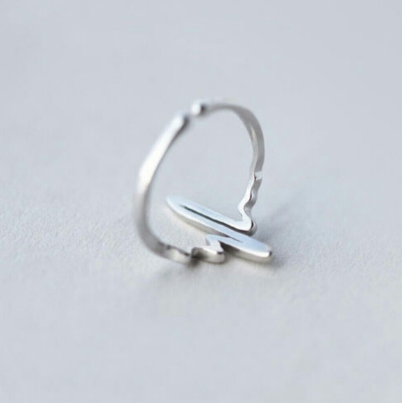 Back In Stock! Silver Zig Zag Midi Knuckle Ring - Picture 2 of 4