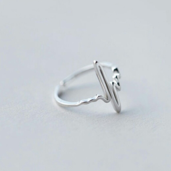 Back In Stock! Silver Zig Zag Midi Knuckle Ring - Picture 3 of 4