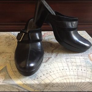 Cole Haan black leather mules size 7.5