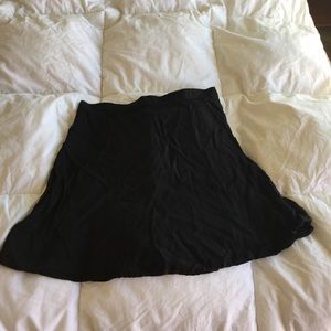 Black mini skirt