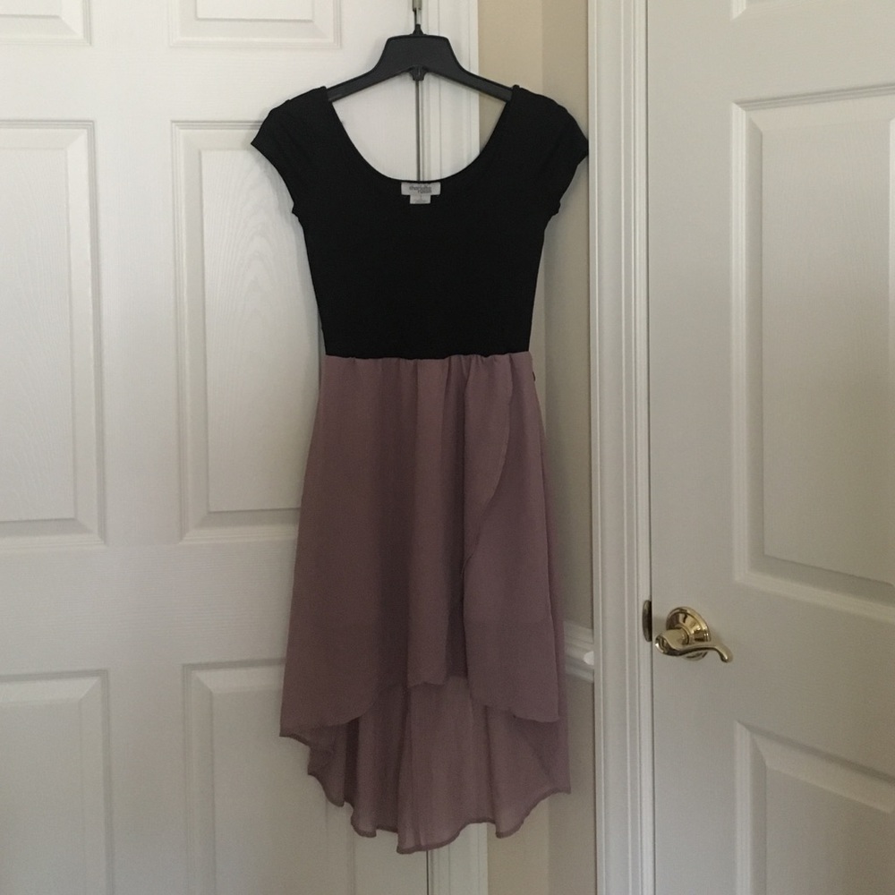Lilac and black dress from Charlotte Russe