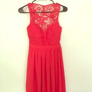 Coral maxi dress